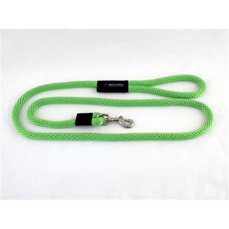 Soft Lines Dog Snap Leash 0.62 In. Diameter By 10 Ft. - Lime Green P11010LIMEGREEN